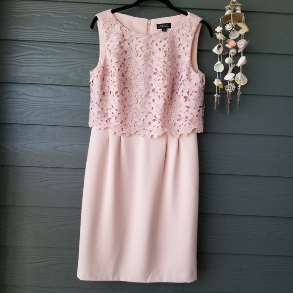 TAHARI blush pink dress sz 8 NWT - Picture 2 of 8